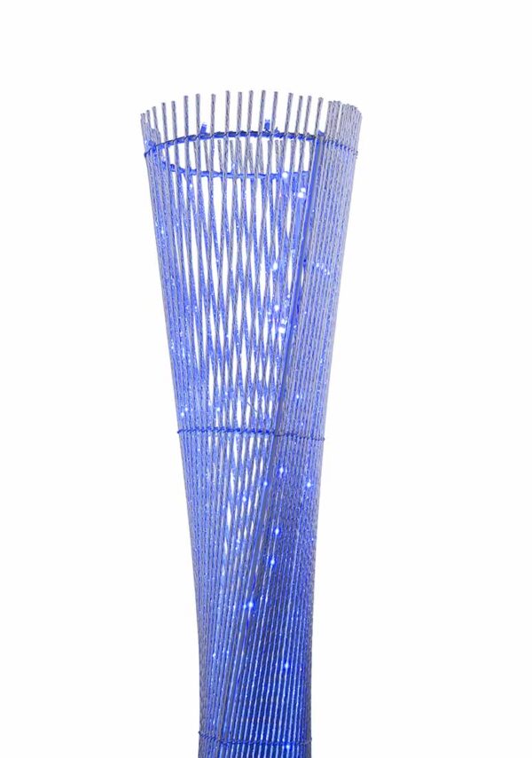 Klassieke zilveren aluminium vloerlamp Globo Anton - Image 4