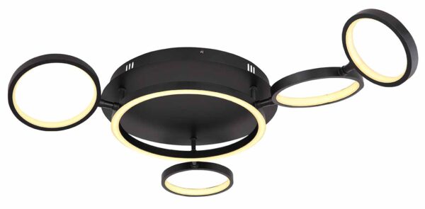 Globo Antonius plafonniere – Ingebouwd (LED) – Zwart - Image 4