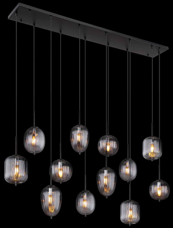 Globo Attila hanglamp – E14 (kleine fitting) – Zwart - Image 4