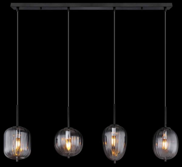 Globo Attila hanglamp – E14 (kleine fitting) – Zwart - Image 5