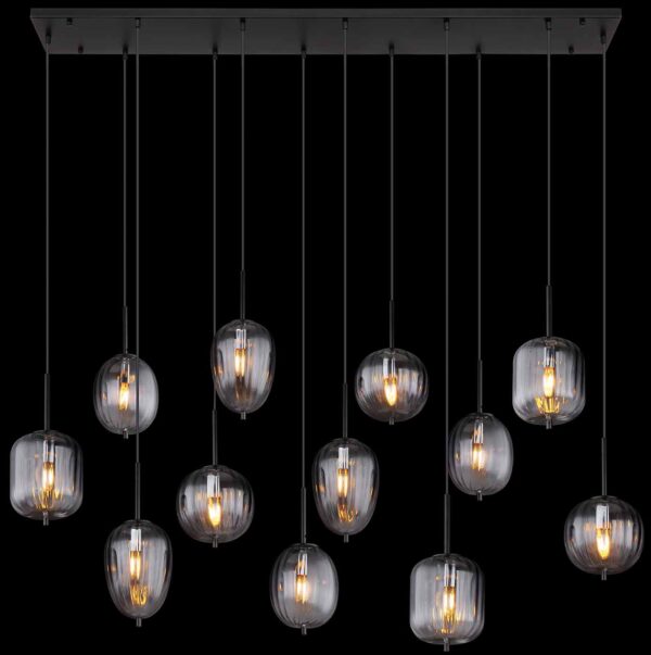 Globo Attila hanglamp – E14 (kleine fitting) – Zwart - Image 5