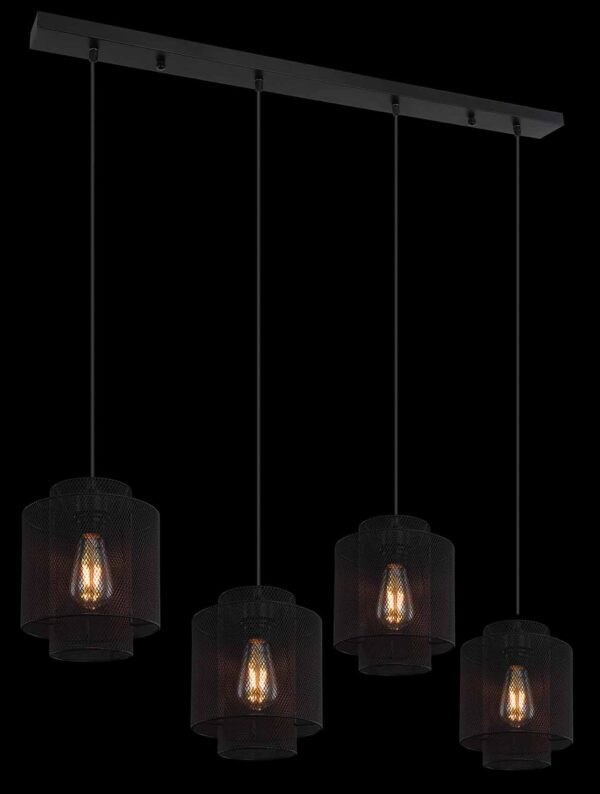 Globo Augustin hanglamp – E27 (grote fitting) – Zwart - Image 4