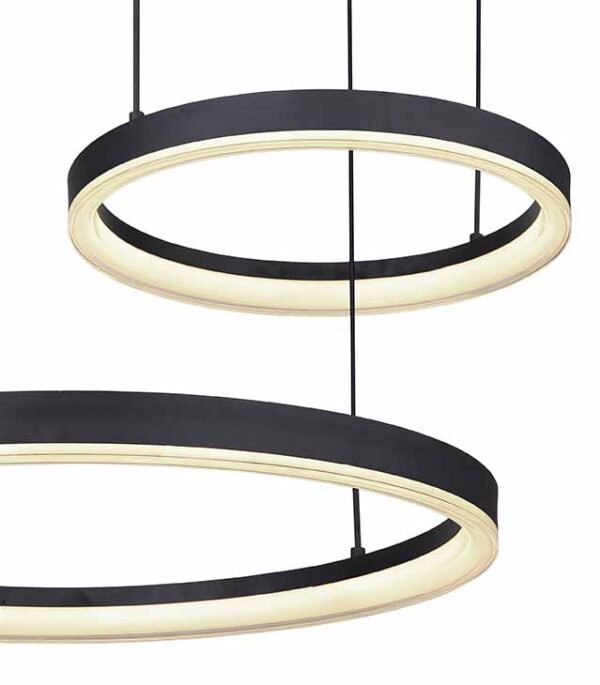Globo Augusto hanglamp – Ingebouwd (LED) – Zwart - Image 3