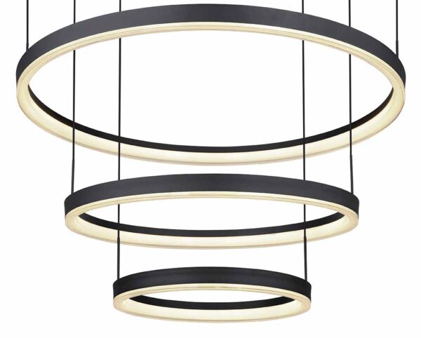Globo Augusto hanglamp – Ingebouwd (LED) – Zwart - Image 3