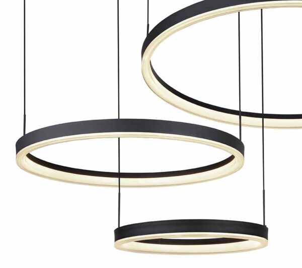 Globo Augusto hanglamp – Ingebouwd (LED) – Zwart - Image 3