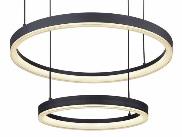 Globo Augusto hanglamp – Ingebouwd (LED) – Zwart - Image 3
