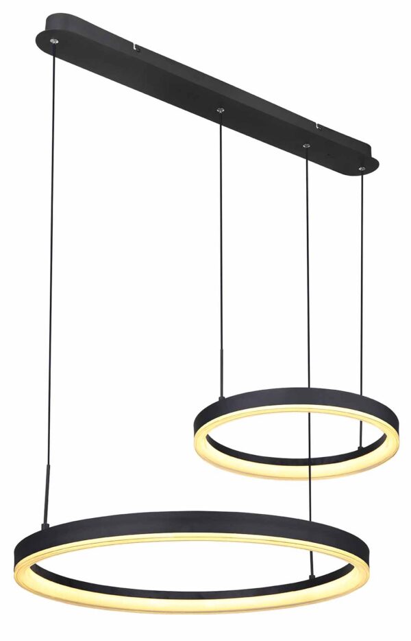 Globo Augusto hanglamp – Ingebouwd (LED) – Zwart - Image 4
