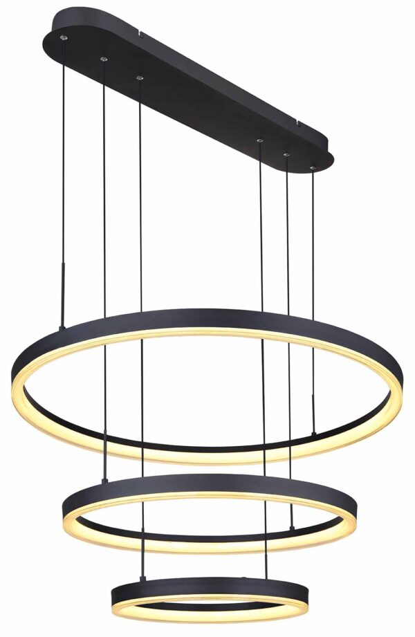 Globo Augusto hanglamp – Ingebouwd (LED) – Zwart - Image 4