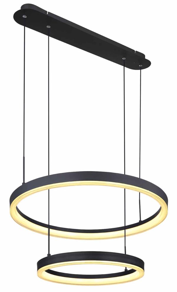 Globo Augusto hanglamp – Ingebouwd (LED) – Zwart - Image 4