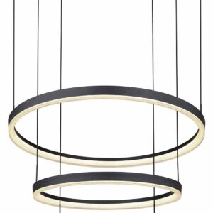 Globo Augusto hanglamp – Ingebouwd (LED) – Zwart
