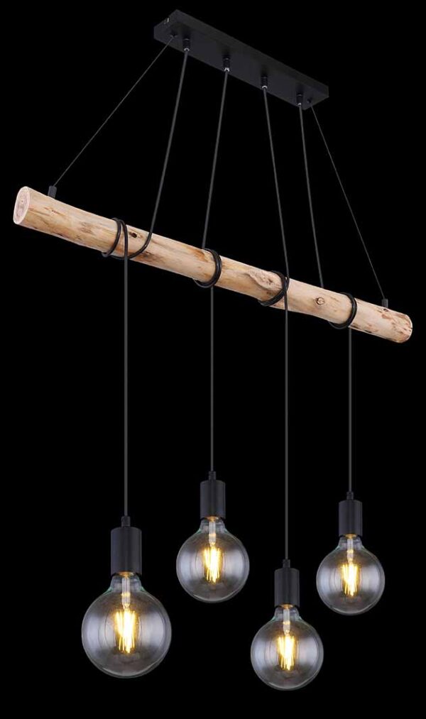 Globo Auston hanglamp – E27 (grote fitting) – Zwart - Image 4