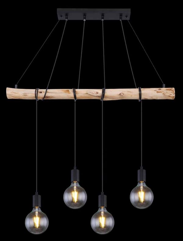Globo Auston hanglamp – E27 (grote fitting) – Zwart - Image 5
