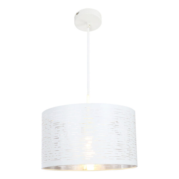 Globo Barca hanglamp – ø 38 cm – E27 (grote fitting) – Wit
