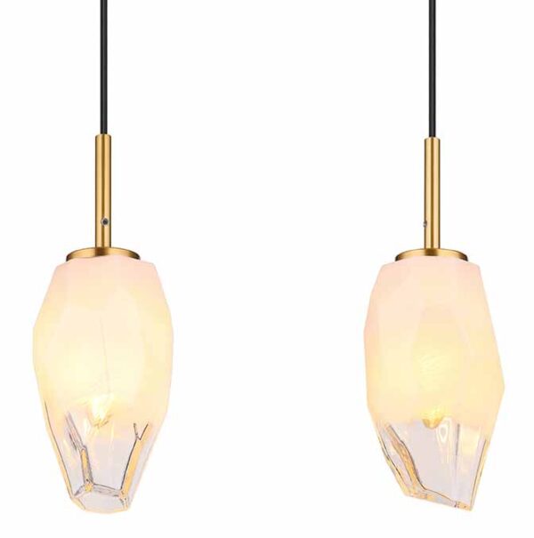 Globo Barcley hanglamp – E14 (kleine fitting) – Messing - Image 3