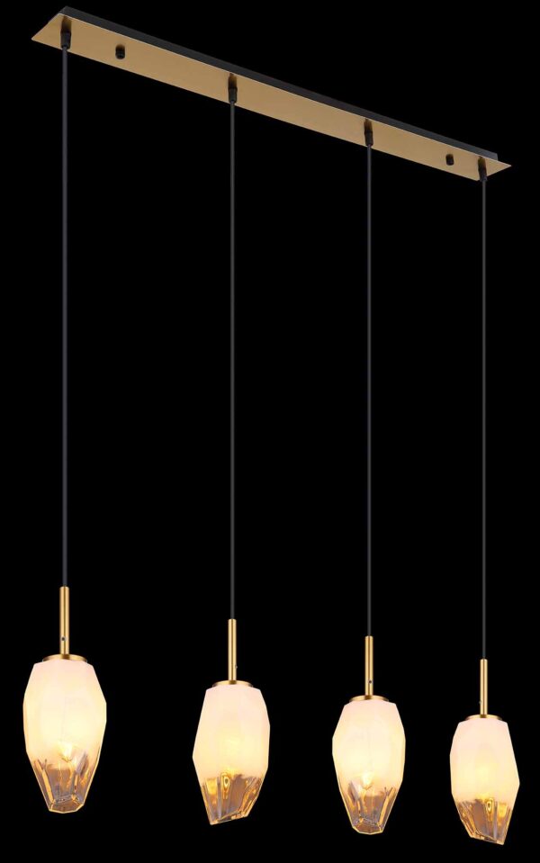 Globo Barcley hanglamp – E14 (kleine fitting) – Messing - Image 4
