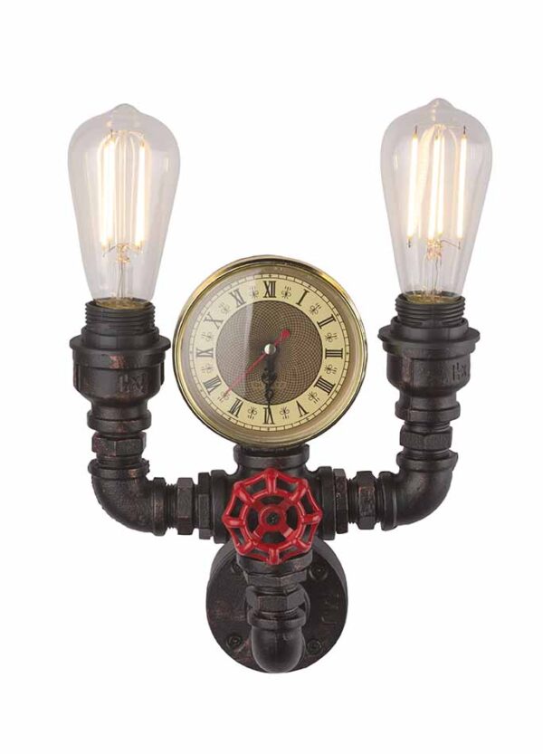 Globo Bayuda wandlamp – E27 (grote fitting) – Zwart - Image 3