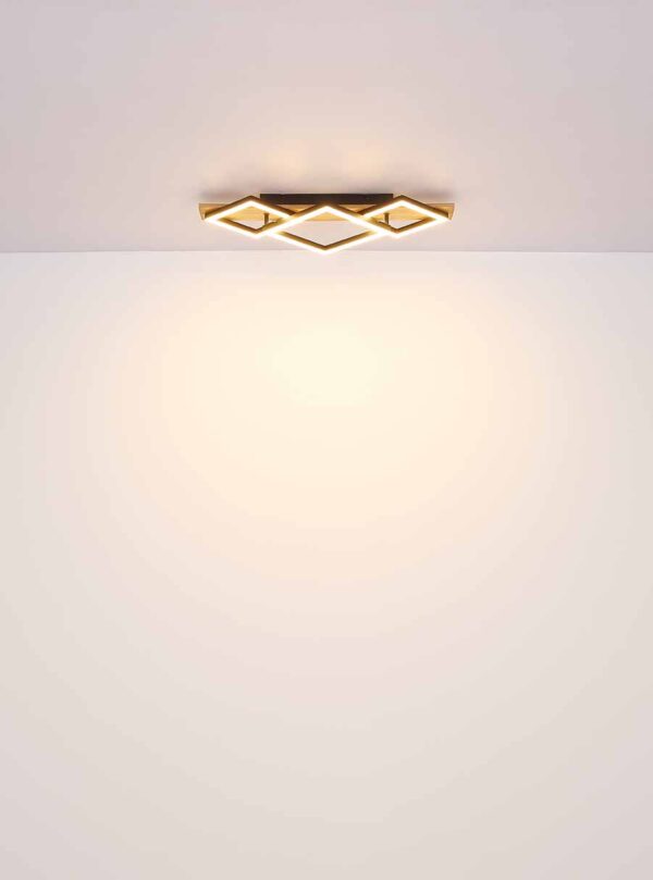 Globo Beatrix plafonniere – ø 30 cm – Ingebouwd (LED) – Zwart - Image 4