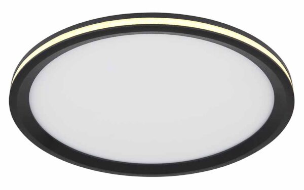 Globo Belissa plafonniere – ø 30 cm – Ingebouwd (LED) – Zwart - Image 4