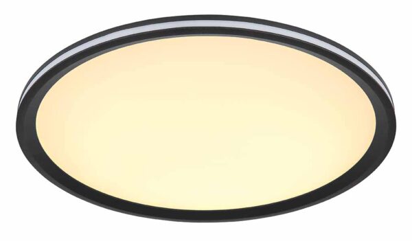 Globo Belissa plafonniere – ø 40 cm – Ingebouwd (LED) – Zwart - Image 3