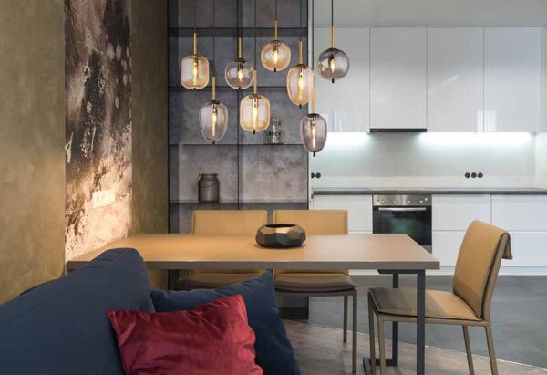 Metalen moderne zwarte hanglamp Globo Blacky - Image 4