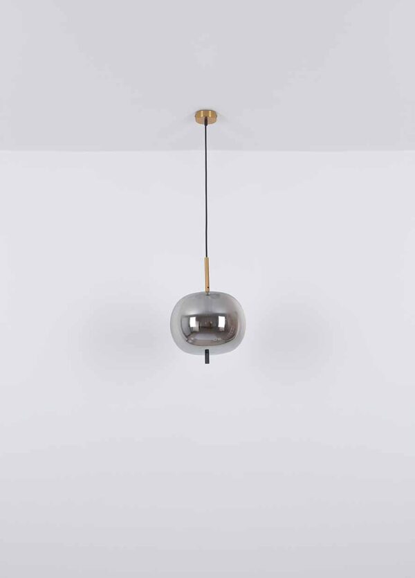 Globo Blacky i hanglamp – ø 22 cm – E27 (grote fitting) – Messing - Image 5