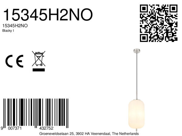 Globo Blacky i hanglamp – ø 22 cm – E27 (grote fitting) – Nikkel - Image 6