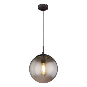 Globo Blama hanglamp – ø 25 cm – E27 (grote fitting) – Zwart