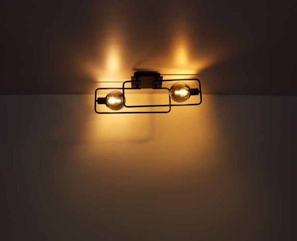 Globo Blama plafonniere – E14 (kleine fitting) – Zwart - Image 4