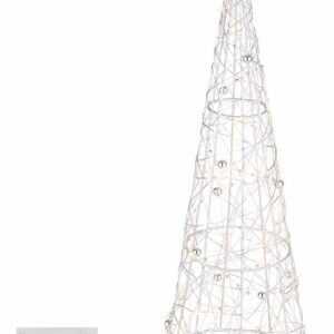 Globo Blanka vloerlamp – ø 21 cm – Ingebouwd (LED) – Zilver