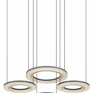 Globo Blasius hanglamp – Ingebouwd (LED) – Zwart