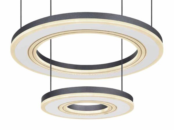 Globo Blasius hanglamp – ø 50 cm – Ingebouwd (LED) – Zwart - Image 3