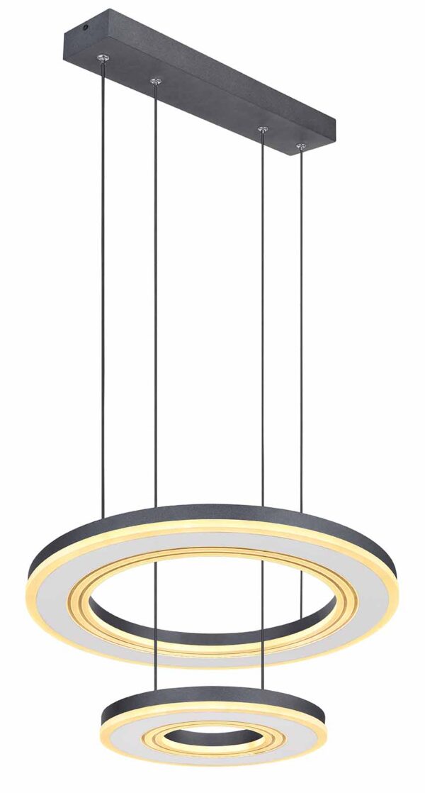 Globo Blasius hanglamp – ø 50 cm – Ingebouwd (LED) – Zwart - Image 4