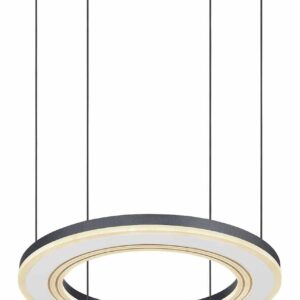 Globo Blasius hanglamp – ø 50 cm – Ingebouwd (LED) – Zwart