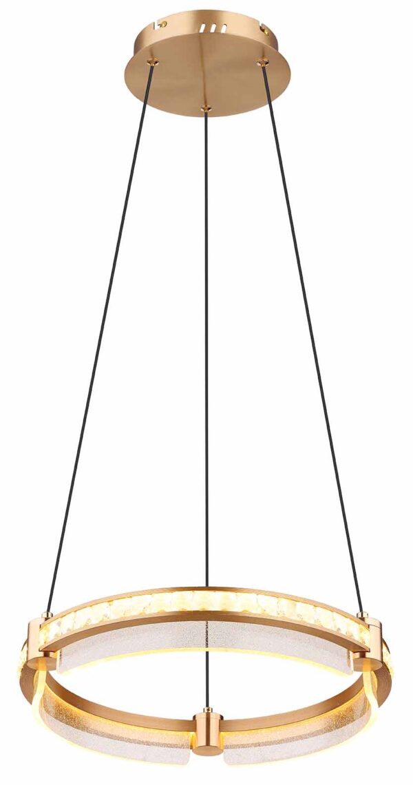 Globo Blondie hanglamp – ø 40 cm – Ingebouwd (LED) – Goud - Image 4