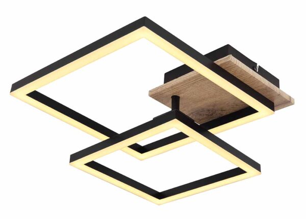 Globo Bossy plafonniere – Ingebouwd (LED) – Zwart - Image 4