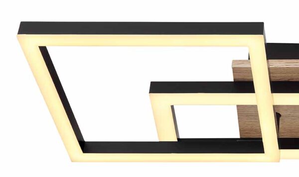 Globo Bossy plafonniere – Ingebouwd (LED) – Zwart - Image 4