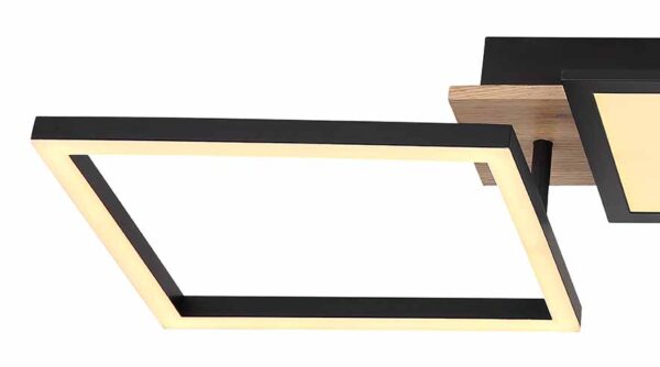 Globo Bossy plafonniere – Ingebouwd (LED) – Zwart - Image 4