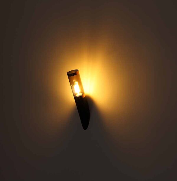 Globo Boston vloerlamp – ø 12,7 cm – E27 (grote fitting) – Zwart - Image 4