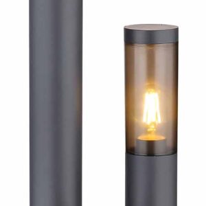 Globo Boston vloerlamp – ø 28 cm – E27 (grote fitting) – Antraciet