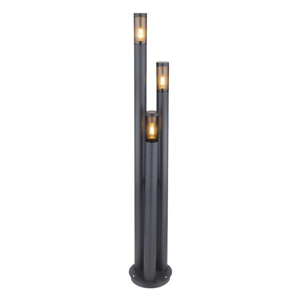 Globo Boston vloerlamp – ø 28 cm – E27 (grote fitting) – Antraciet