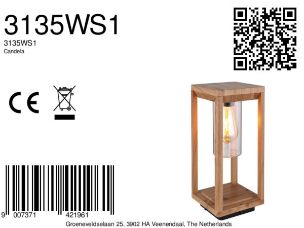 Globo Candela vloerlamp – LED + E27 – Naturel - Image 5