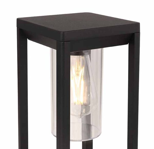 Globo Candela vloerlamp – LED + E27 – Zwart - Image 3