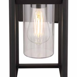 Globo Candela wandlamp – LED + E27 – Zwart