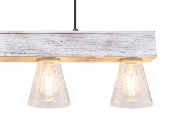 Globo Charly hanglamp – E27 (grote fitting) – Transparant - Image 3