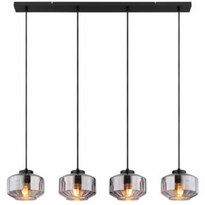 Globo Christiana hanglamp – E27 (grote fitting) – Zwart
