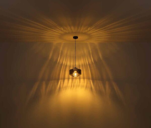 Globo Christiana hanglamp – ø 40 cm – E27 (grote fitting) – Zwart - Image 3