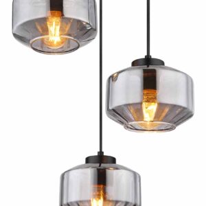 Globo Christiana hanglamp – ø 40 cm – E27 (grote fitting) – Zwart