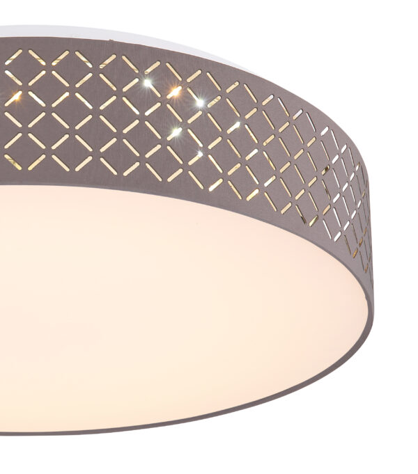 Globo Cindy plafonniere – ø 50 cm – Ingebouwd (LED) – Wit - Image 5