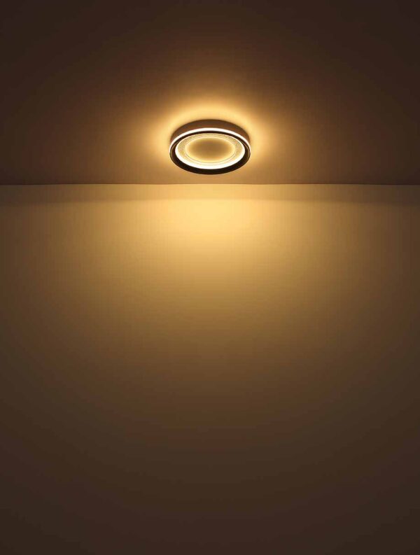 Globo Clarino plafonniere – ø 30 cm – Ingebouwd (LED) – Wit - Image 3