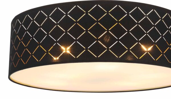 Globo Clarke plafonniere – ø 60 cm – E27 (grote fitting) – Nikkel - Image 3
